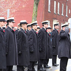 Militaires et anciens combattants lors du jour du Souvenir en 2008.