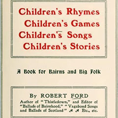 Book of nursery rhymes and children's songs. Book cover and title page.